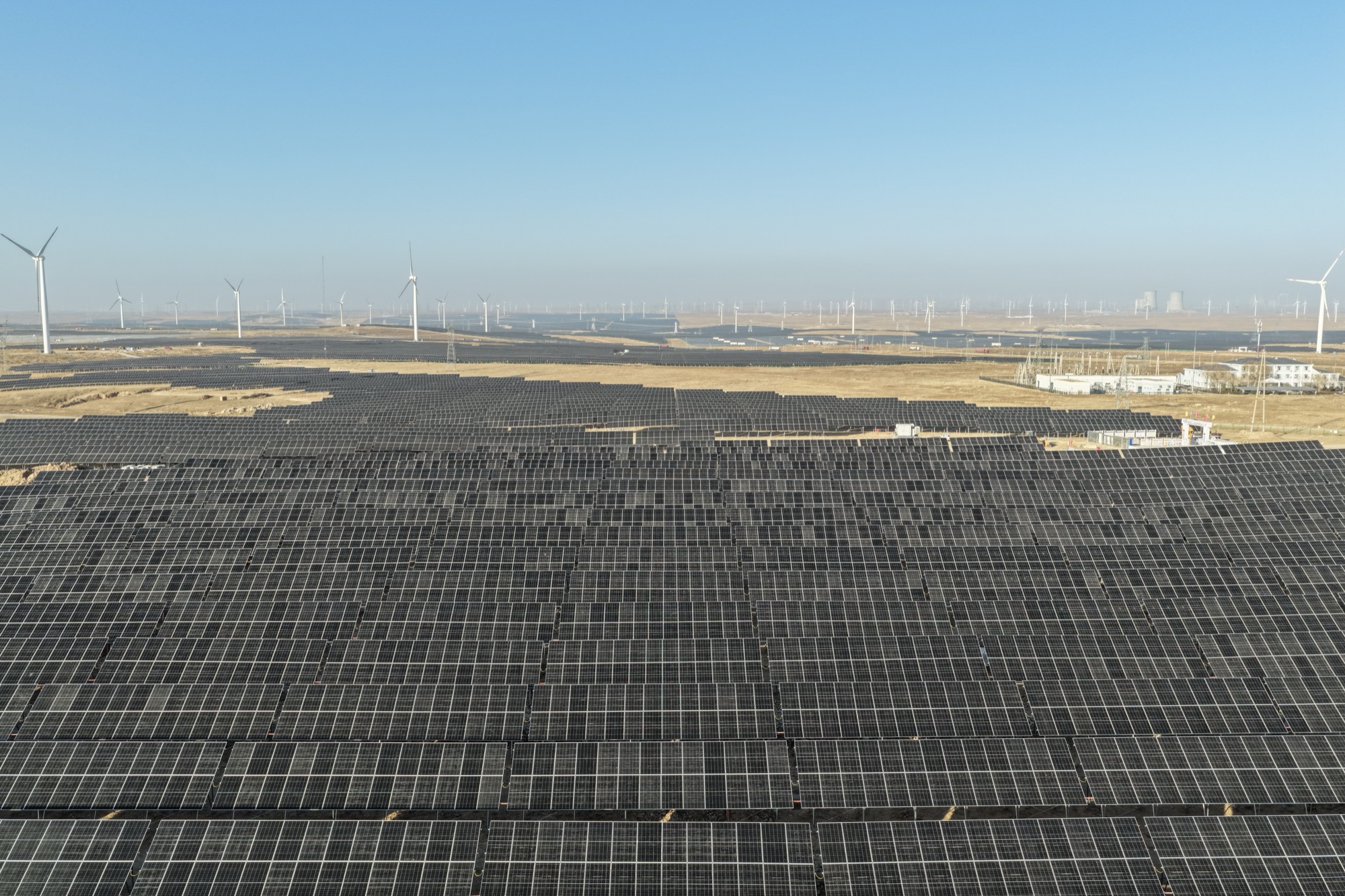 Solar and Wind Farm