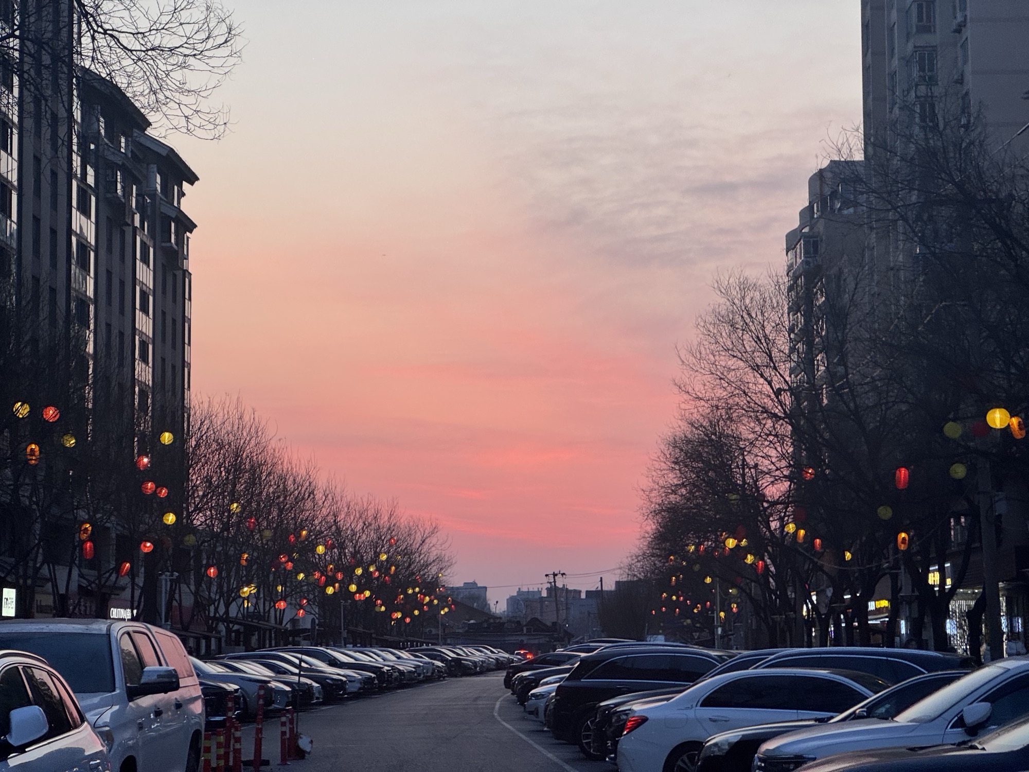 Lantern Street, Winter Sunset